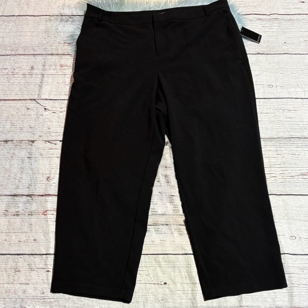 Beautiful Classic Black Eloquii Trouser Pants for Office or Evening Sz 20 NWT